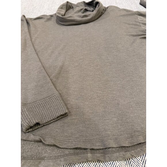 Splendid Womens Olive Green Long Sleeve Turtleneck Sweater Medium - Picture 5 of 11